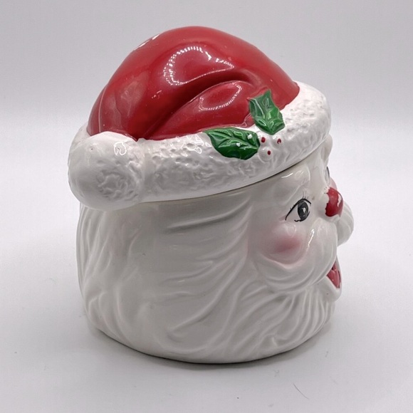 Vintage Ceramic Santa Claus head sugar/candy bowl - Picture 4 of 6